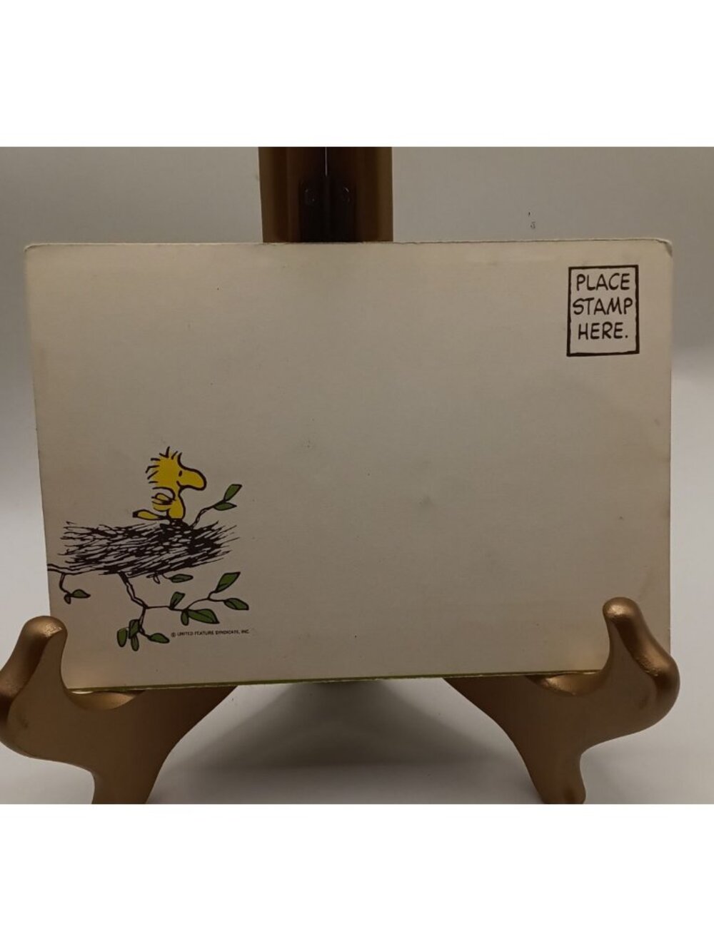 Vintage Hallmark Peanuts Stationery Postcard Featuring Woodstock Charles Schulz